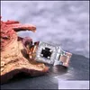 Anillos de racimo Anillos de racimo Huitan Party Men Reloj creativo en forma de diseño de dos tonos para anillo de bodas con tamaño 614 Joyería masculina Dhf4K completo