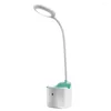 Lampade da tavolo Lampada da lettura da scrivania dimmerabile Interruttore tattile girevole pieghevole Lampada a LED Temporizzazione della porta di ricarica USB con scatola di immagazzinaggio 50