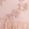 Girl Dresses Spaghetti Straps Lace Knee Length Puffy Short Party Cocktail Prom Gowns For Little Kids Girls Birthday First Communion