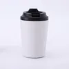 12oz Wine Tumblers Portable Mini Coffe Mugs Stainless Steel Double Wall Insulated Vacuum Car Cup With Lid Straw for DIY Customized Logo traval water bottles 1028