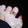 Anelli a grappolo Temperamento coreano 14k REAL Gold Hollow Heart Ring per donne Simple carino amore CZ Lady Wedding Jewelry Bague Accessori Bague