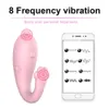 Kosmetyki Monster wibrator g-punkt masaż seksowne zabawki dla kobiet silikonowe bezprzewodowe zdalne sterowanie USB ładowanie 8 częstotliwości aplikacji Bluetooth