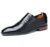 Affaires luxe OXford hommes chaussures en cuir respirant en caoutchouc chaussures habillées formelles hommes bureau fête chaussures de mariage taille 48