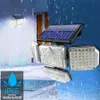 Solar Wall Lights Outdoor 182led 112LED Lamp with Adjustable Heads Security Flood Light IP65 Waterproof 3 Working Modes