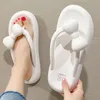 Slippers QYCKABY Soft Sole Platform Flip Flops Women Clip Toe Eva Non-Slip Cloud Female Summer Bathroom Slides 221027