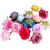 50pcs/setバラの花の頭の庭用品マルチカラーバラの結婚式のお祝い風景装飾人工花276 R2