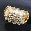 Bangle Luxurn's Wedding Dress Wedding Wistrient Ornament Metal Coin Bracelet Jóias de Projeto de Flor Hollow