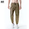 Men's Pants Snake Print Bronzing Casual European Size Men's Corset Trousers Plus Elastic Waist Sweatpants Autumn
