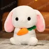 22-43cm mignon lapin en peluche peluche peluches lapin enfants oreiller poupée cadeaux pour enfants bébé sommeil jouet cadeau