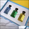 Déodorant anti-transpirant Nouvel emballage All Match Per Set Parfum attrayant Femme 10Mlx3Pcs Après-midi Nage Blue Box Suit Cologne Haute Qualité