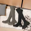 Boots Over-the-knee Women's 2022 Autumn and Winter New Thick-soled High Elastic Thin Slim Socks Botas Mujer Y2210