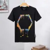 Phillip Men designer PP Skull Diamond Plain shirt Short sleeve Dollar Brown bear tee O-Neck high Quality Skulls TShirt tees tops 04