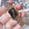 Relojes de pulsera de marca de moda para mujer, damas, niñas, estilo rectangular, banda de acero de metal de lujo, reloj de cuarzo RO 218
