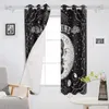 Vorhang La Lune Moon Starry Black Window Curtains Living Room Home DecorMöbel & Wohnen, Dekoration, Vorhänge!