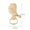 50PCS Amazon Hot Sales Creative Wedding Favors Bottle Openers Love Bird Design Silver/Gold Wine Beer Opener in Gift Box Birthday Party Giveaways