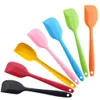 Outils de cuisson en silicone multicolore spatule ustensiles de cuisine antiadhésifs résistants à la chaleur spatule de cuisson souple indéformable