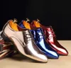 Herr loafers skor lyxig högkvalitativ patent läder män affärsklänning skor avslappnad social sko manliga skor