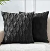 Kuddefodral quiltad huvudstödskuddar Ins Velvet Nordic Pillow Case Fashion Square Soffa Kast Plush Cushion Cover Pillows Lip Home Office Hotel Decoration BC153