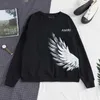 Brand Amiirss Chao Hoodie 2024 Sweatshirt Sweat Winter Autumn New Peace Angel Front Back Wing Letter Printing Leisure Long Sleeve Batch GBMN