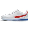 Fashion Classic White Varsity Red Scarpe casual Basic Nero Blu Leggero Run Chaussures Cortezs Sneakers da esterno in pelle