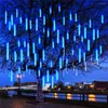 Saiten Rosa Weihnachtslicht Outdoor Wasserdicht Meteorschauer Fallender Regen Lichter 192/384 LED Schnee Eiszapfen Kaskadierung