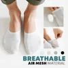 Calzini da uomo Massaggio ad arco 3D Assistenza sanitaria Pantofole calzino invisibile anti-off Seta di ghiaccio da donna Bocca superficiale Gel di silice