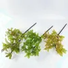 Dekorative Blumen Künstliche Pflanze Milan Leaf Branch Hausgarten Simulation Wand DIY Blumenarrangement Hochzeit Party Dekor