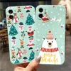 Custodie per cervi di Natale per iPhone 13 11 12 14 Pro Max XS Max Mini XR X 10 7 8 Plus SE Cover in silicone Fundas