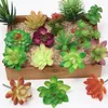 Kwiaty dekoracyjne Mini sztuczne fałszywe sukulenty roślina kaktus domowy biuro miniaturowe
