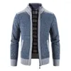 Herrtr￶jor m￤n cardigan mode outwear lappt￤cke tr￶ja l￤tt knitkl￤der