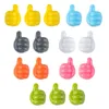 Hooks 16Pcs Silicone Thumb Wall Hook Creative Self Adhesive Multifunctional For Storing Data Cables/Earphones