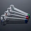 Wholesale Glass Pipes Oil Burner Pipe Smoking Accessories Portable Hand Pipes Straight Tube Tobacco Tools Small Dab Rigs