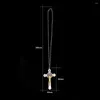 Inredningar Bestämda bilhänge Jesus Crucifix Cross Hanging Auto Bakifrån spegel dekoration dangle trim tillbehör styling gåvor