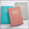 Notepads A5 Planner Notebooks Super Thick Pu Leather Er Planner/Diary/Journal School Office Supplies Stationery 220510 Drop Delivery Dhmjc