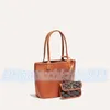 Двусторонние шоппины Anjou Mini Bags Женские мужские роскошные дизайнер Goya Crossbody Tote Последняя подводная сумка с монет
