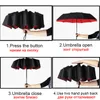 Guarda -chuvas à prova de vento automático masculino homem carro luxo de luxo de grande negócio Parasol Double Ten Bone 221027