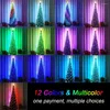 Strings 20M Smart RGB Arbre de Noël Fée Guirlande lumineuse Fil de cuivre LED String avec télécommande pour la décoration de fête de mariage à la maison