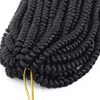Spring Twist Cabet Hair de 8 polegadas de 8 polegadas Spring Twists Braiding Spring Twist Crochet Bails Bomb Twist Cabelo de crochê para mulheres negras BS33