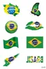 21x 15cm Tattoo Set Jogos de futebol Tattoo Sticker Bandeira Brasil Alemanha UK Rússia Rússia Lip Face Corpo 3D Designs FY2549 P1028