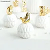 Storage Bottles MINI Ceramic Animal Jars Bear Cover Spices Candy Tank Container Coffee Jewelry Kitchen Organizer Decoration Craft