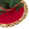 Christmas Decorations Tree Skirt Decoration Round Xmas Blanket Floor Mat Ornaments Skirts Wedding Home Decor Supplies