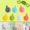 Hooks 16Pcs Silicone Thumb Wall Hook Creative Self Adhesive Multifunctional For Storing Data Cables/Earphones