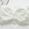 Bustiers Corsets Lace Sexy Tube Top Top Underwear Anti-Glare Elastic Gathering Bralette Padded Push Up Lingerie Strapless Bra