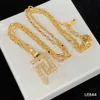 Fashion Designer Necklace v Letter Pendant Banshee Medusa Head 18K Gold Ploated Dames RY513