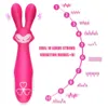 Beauty Items Krlik Vibrator Zabawki Erotyczne Dla Kobiet Stymulator Echtaczki AV Stick Massager Podwjna Wibracja Magic Rod 10 Prdkoci