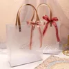 Geschenkverpackung Ins Wind PVC Transparent Frosted Tote Bag Personalisierter Geburtstag für Mädchen Verpackung Urlaub
