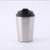 12oz Wine Tumblers Portable Mini Coffe Mugs Stainless Steel Double Wall Insulated Vacuum Car Cup With Lid Straw for DIY Customized Logo traval water bottles 1028