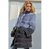 여자 모피 모피 사르 스탠드 칼라 대비 대비 컬러 진정한 밍크 코트 우린 겨울 통근 고급 따뜻한 탑 2022 레알 재킷 여성