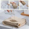 Serviette Microfibre Bain Séchage Rapide Cheveux Peignoir Femme Gant De Toilette Pour Douche À Capuche Maison Serviettes Adultes