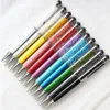 2 in 1 Crystal Ballpoint Pen with Stylus Touch Screen Pens for Mobile Phone Tablet Smart Pencil